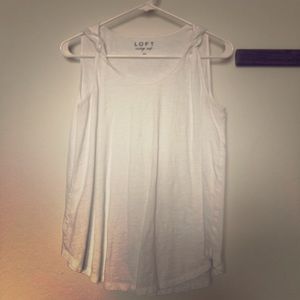 White vintage soft tank top